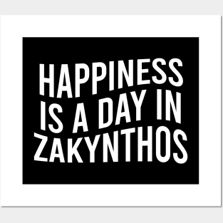 Happiness is a day in Zakynthos Posters and Art